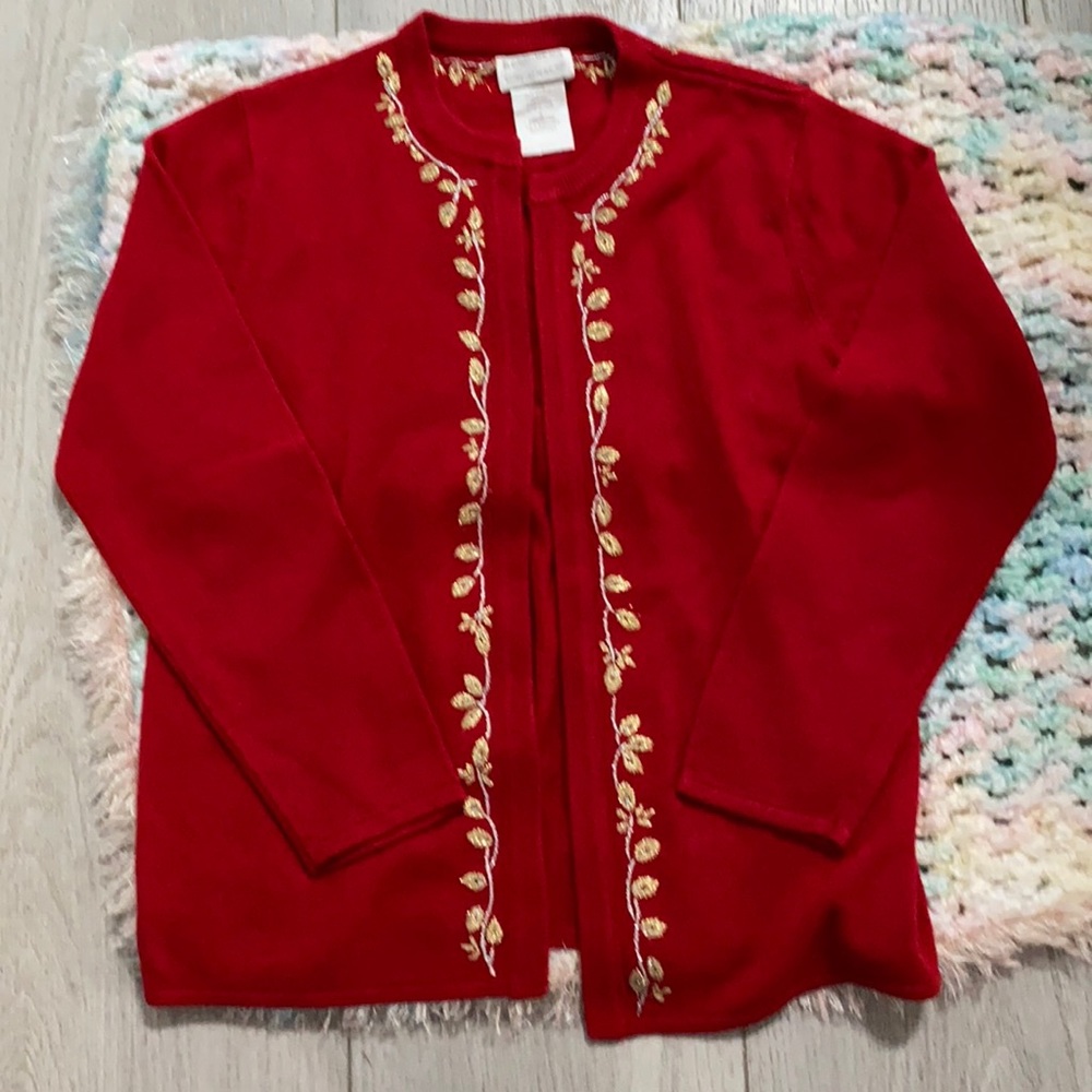 Designer Originals Red Cardigan
